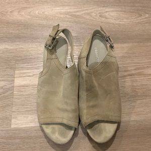 Franco sarto suede sling back sandals